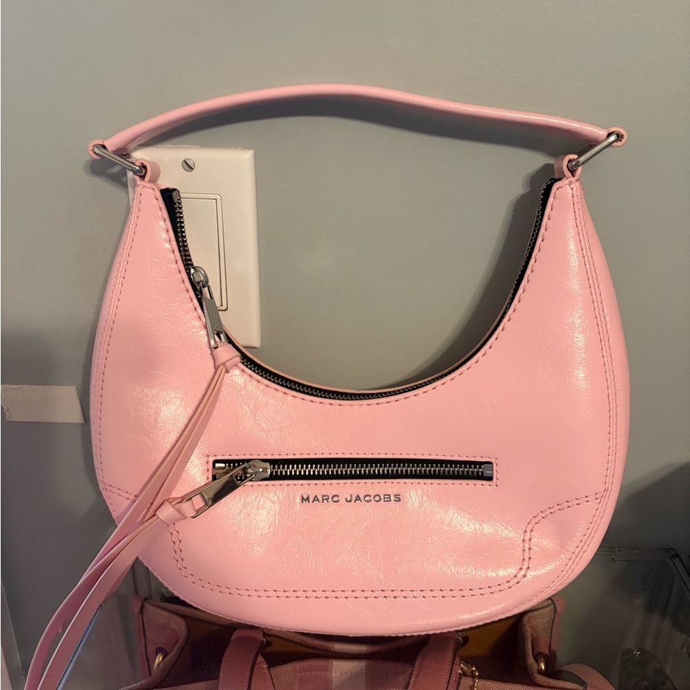 Marc Jacobs Small Crescent Shoulder Bag in Bubblegum